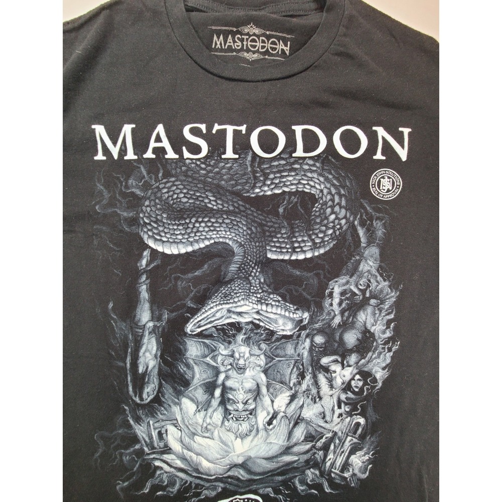 Mastodon Band T Shirt North America Tour 2022 Black Size Medium
